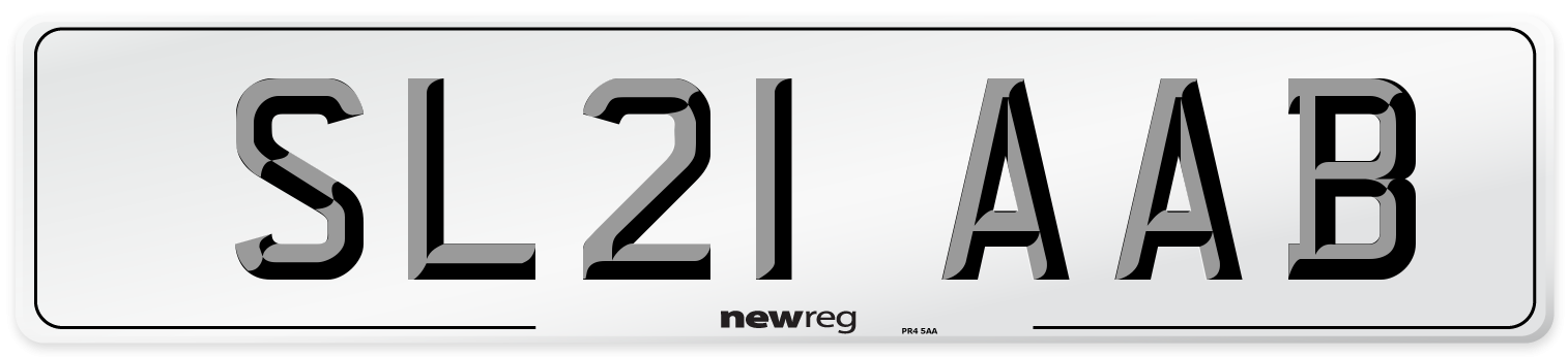 SL21 AAB Number Plate from New Reg